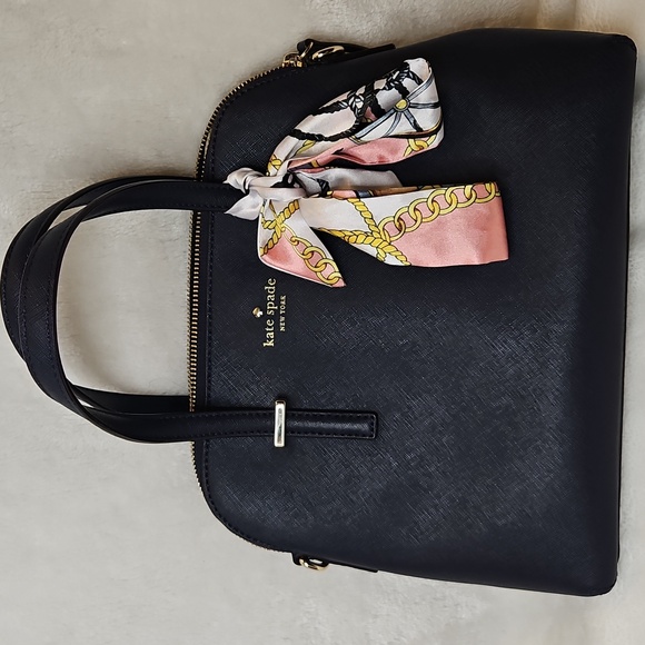 kate spade Handbags - Kate Spade Navy Saffiano Leather Satchel Crossbody "Cedar Street Maise"